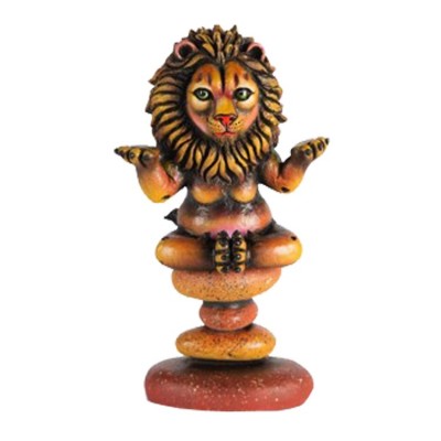 Lion Zen Mini | Mixed Media Sculpture | Size 10" x 6" x 4.5" image