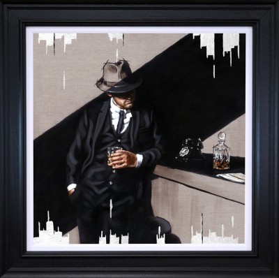 Fortune Favours The Brave Platinum | Framed 35" x 35" | Richard Blunt image