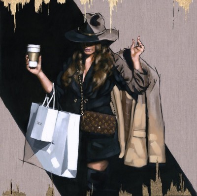 Latte To Go | Hand Embellished Limited Edition image