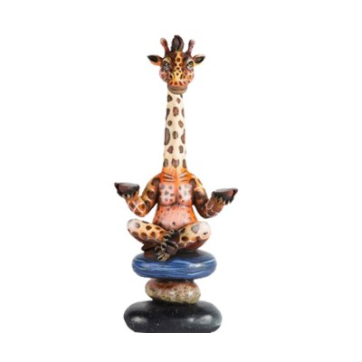 Giraffe Zen Mini | Mixed Media Sculpture | Size 12.5" x 5" x 5"   image