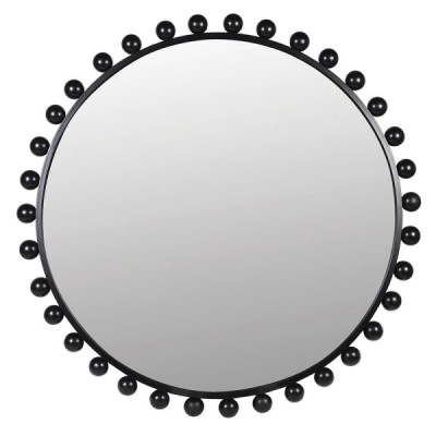 Round Black Ball Mirror  image