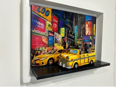 Off the Wall - Yellow Cab | Mixed Media Sculpture image