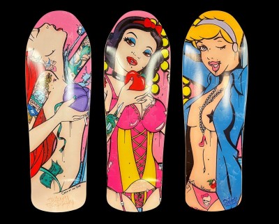 Dirty Di$$ney | Skateboard Deck Triptych image