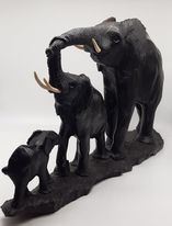 Family Of Elephants | Shona Sculpture image