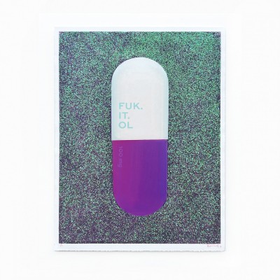 Fuk. It. Ol | 1 of  A Kind | Embellished Edition | Framed image