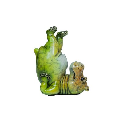 Handstand Hippo | Bronze Sculpture | Size 5.25" x 2.75" x 3.5" image