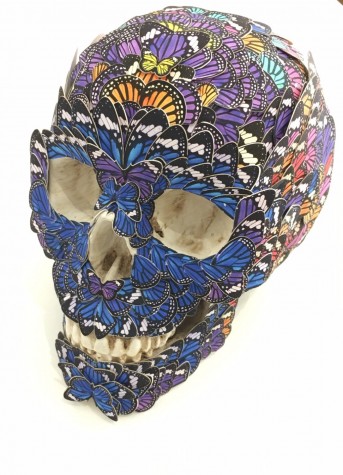 Butterfly Skull Sculpture image