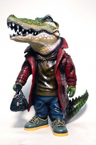 Gator Fashionista | Mixed Media | 16 x 9 x 17.5"  image