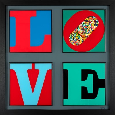 Love Is the Drug | 35" x 35" Framed | TBOY image