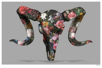 Floral Ram Skull | Monica Vincent image
