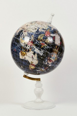 World Map Globe Dark Navy - Small | Kristjana S Williams image