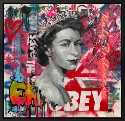 Obey Her Majesty | Mixed Media Original image