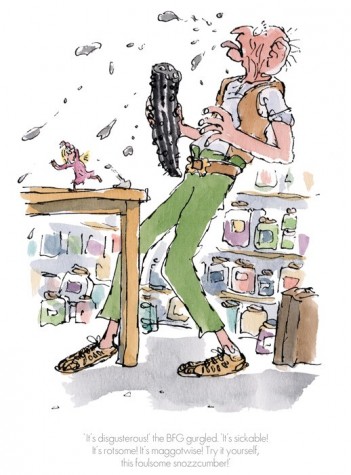 "It's disgusterous!" The BFG Gurgled | Sir Quentin Blake image