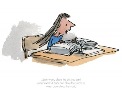 Sit Back and Allow The Words to Wash Around | Sir Quentin Blake image