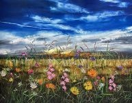 Sunrise Meadows | 27.5" x 35" | Kimberley Harris image