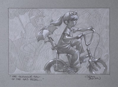The Glamour Girl Of The Gas Pedal (sketch) | Craig Davison image