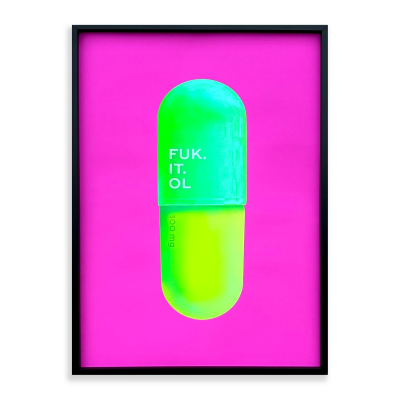 Fuk. It. Ol  Various Colours | Limited Edition - FRAMED image