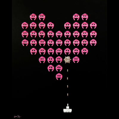 Space Invaders Love Struck image