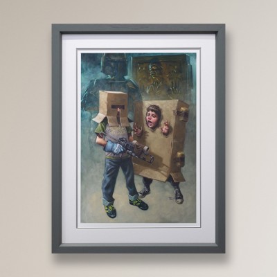 Solo in Cardboardite | Paper Edition Framed  22.83" x 30.71" | Craig Davison image