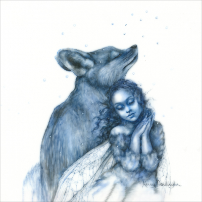 The Snow Faerie | Framed Size19.5'' x 19.5'' | Kerry Darlington image