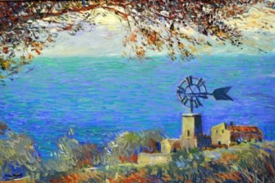 Windmill (Study) - Original John Myatt image