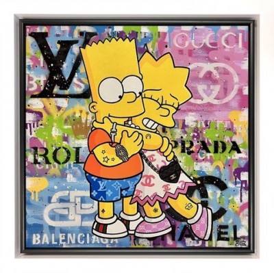 Tableau Bart Simpson Louis Vuitton